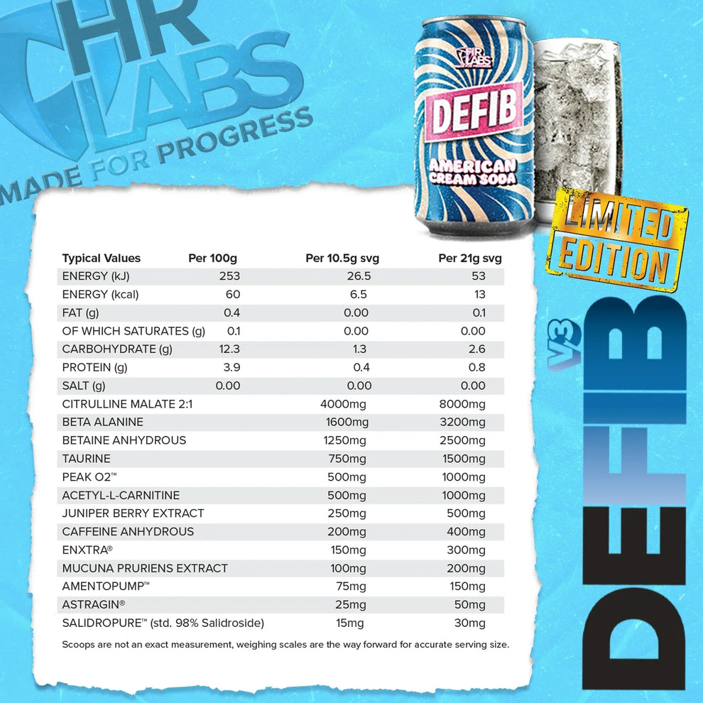 Defib V3 Pre-Workout - Advanced Performance Catalyst | HR Labs – HRLabs