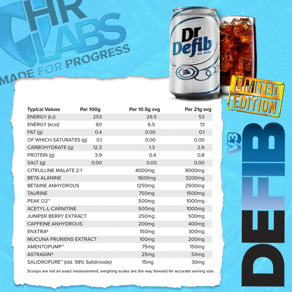 Defib V3 Pre-Workout - Advanced Performance Catalyst | HR Labs – HRLabs