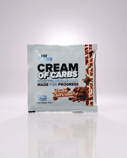 Human Research Laboratories Cream of Carbs Double Choc Chunk sample sachet.