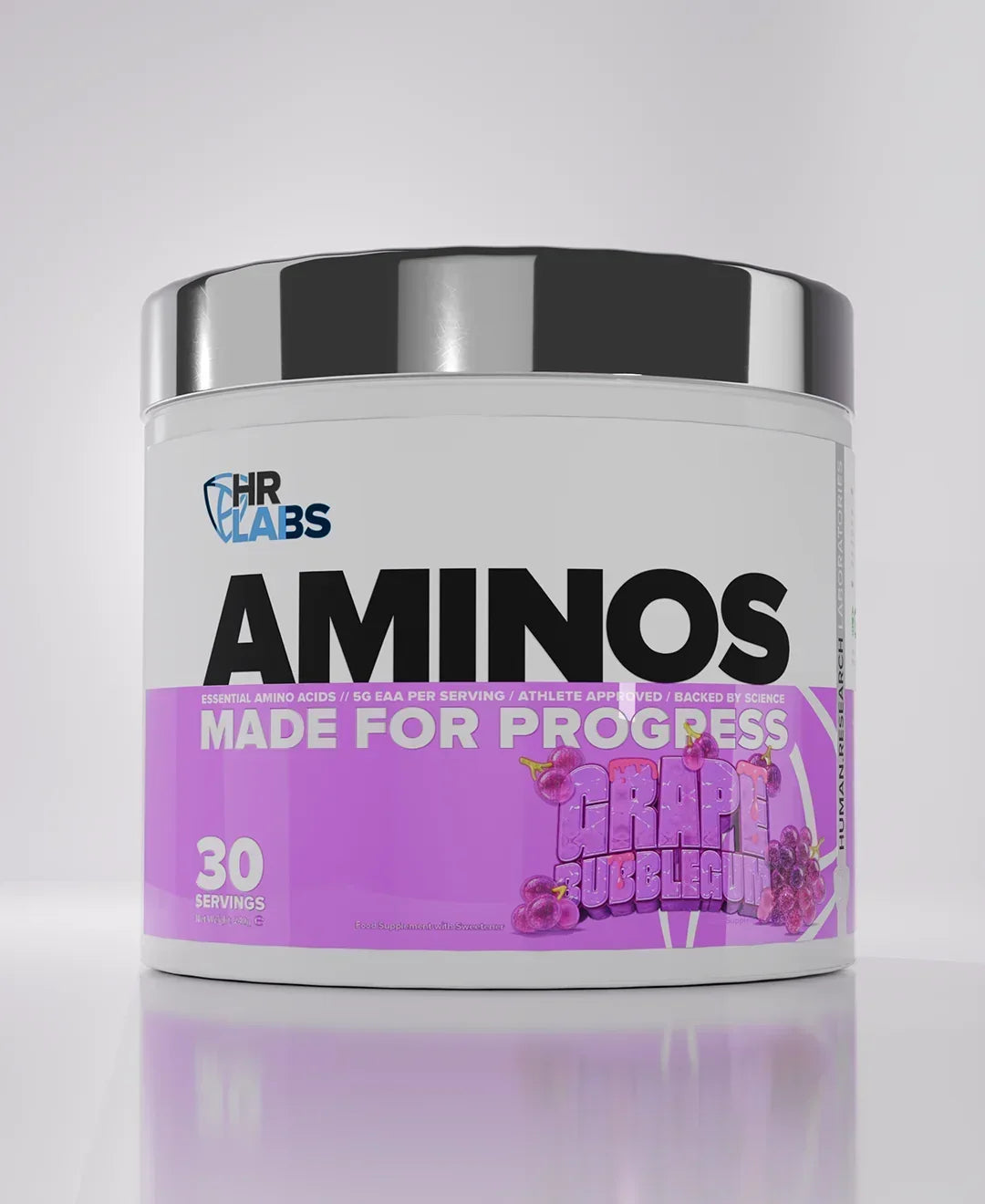 Human Research Laboratories Aminos supplement, grape bubblegum flavor, 30 servings